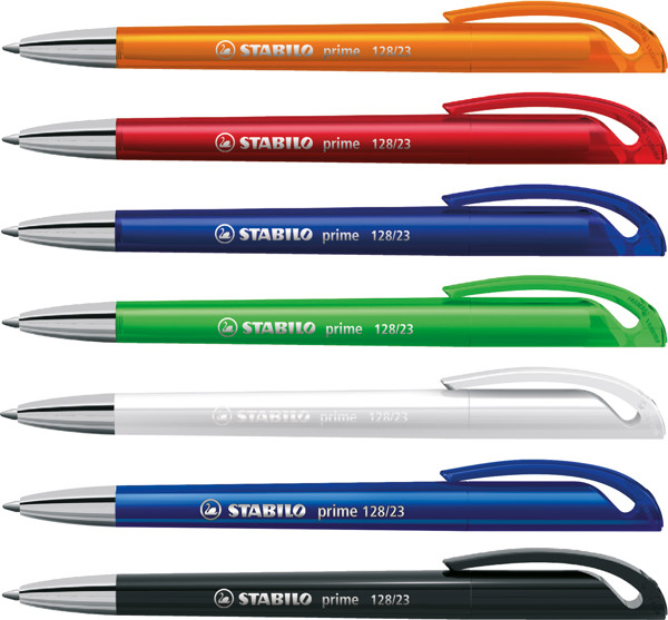 STABILO prime ballpoint pen, white