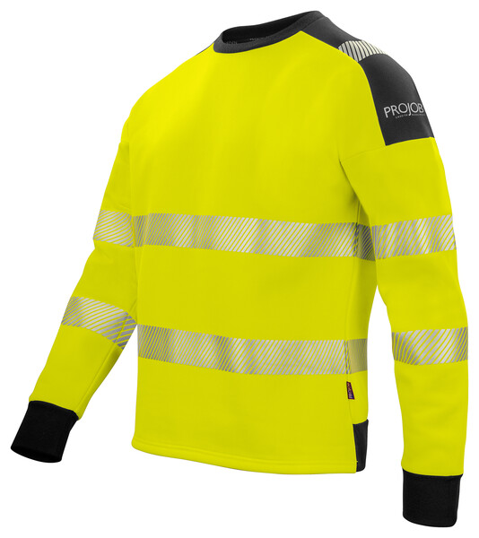 6108 Sweatshirt Roundneck Yellow/black XXL