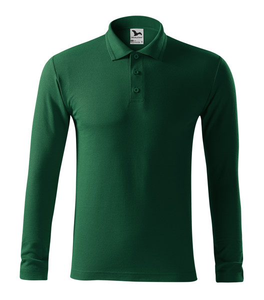 Polokošile Pánská Malfini® Pique Polo Ls - Dark Green / M