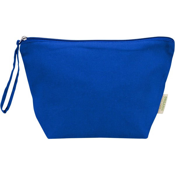 Grande pochette à accessoires Odisha de 3 L bio certifiée OCS 180 g/m² - Bleu royal