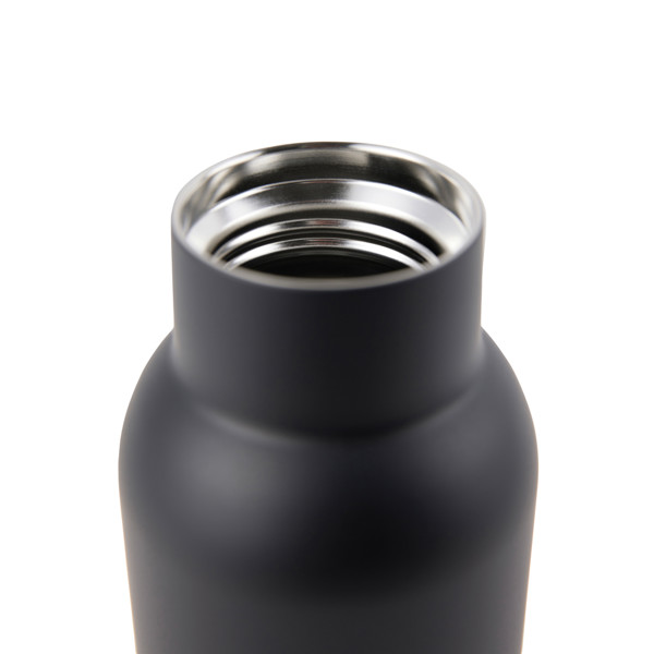 Vinga Ciro vacuum bottle, 580ml, recycled steel - Black