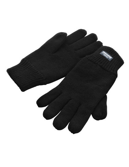 Classic Fully Lined Thinsulate™ Gloves - Black / S/M