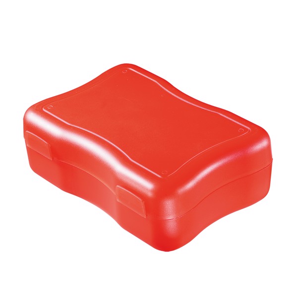 Lunch Box "Wave", Medium - Transparent-Milky