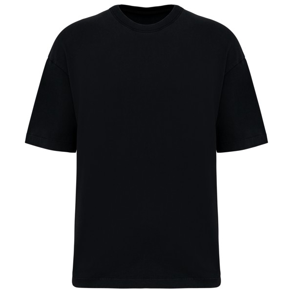 Men's Washed Effect Oversized T-Shirt - Washed Black / S