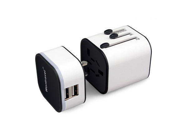 Cestovný USB adaptér s LED logom #2