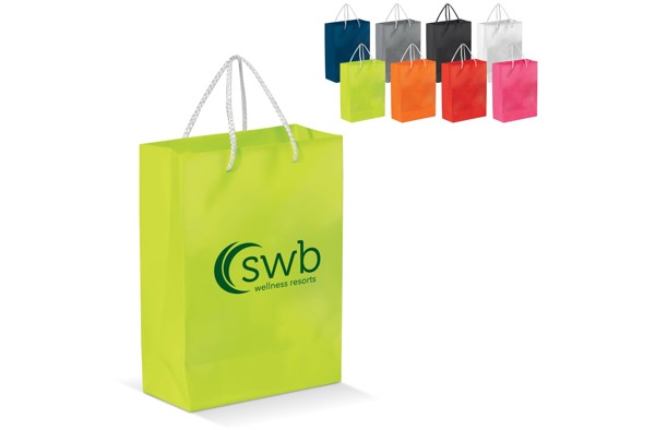 Paper bag 400x300x120 mm, glossy finish - White