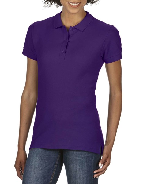 Premium Cotton® Ladies' Double Piqué Polo - Purple / M