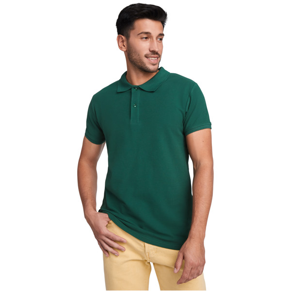Polo Prince en coton organique à manches courtes pour homme - Bleu marine / M