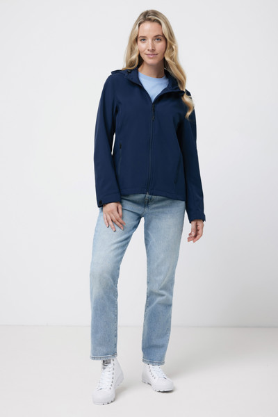 Ženska soft shell jakna Iqoniq Makalu, 300 g/m² - Mornarica / M