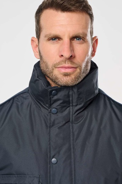 Detachable-Sleeved Workwear Parka - S