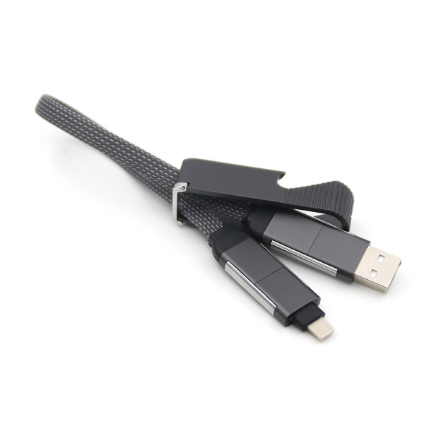 Data USB cable 4 in 1 UC052 - SILVER