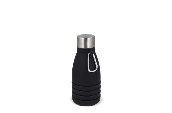Bouteille d'eau pliable 550 ml - Noir