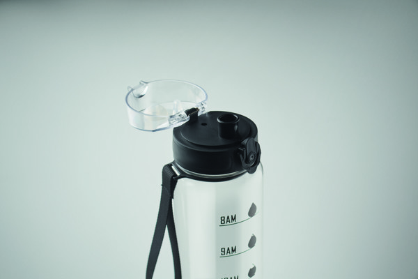 Sport-Trinkflasche RPET 1L Isforden Mark - Transparent