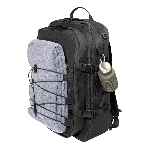 Rpet Outdoor Backpack Tactbak - Black