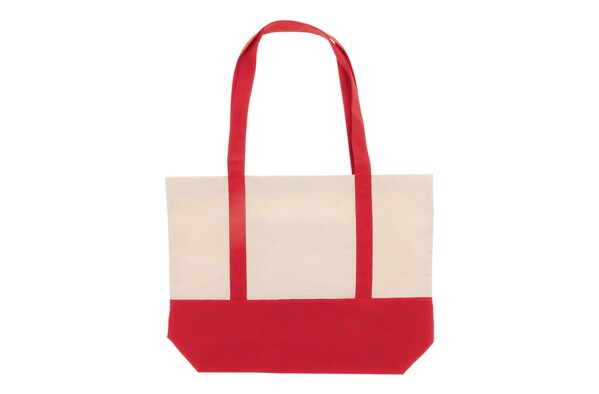 Sac de plage toile de coton OEKO-TEX® 280g/m² 42x10x30cm - Rouge