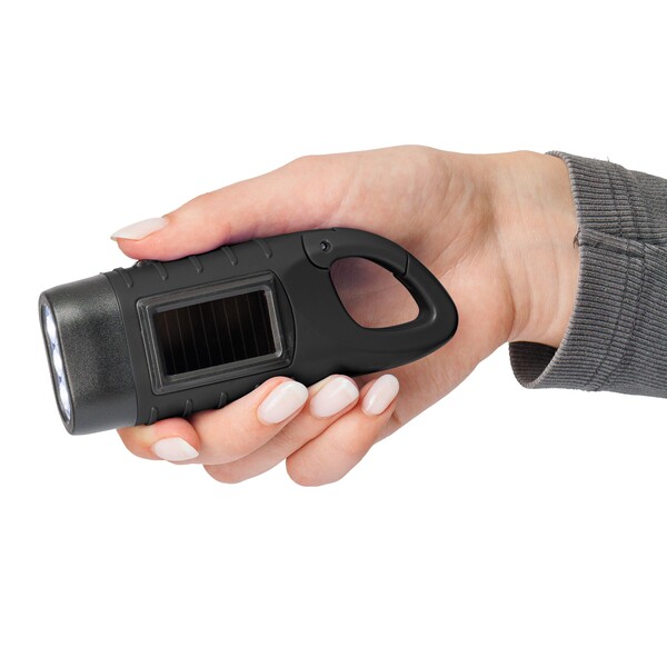 Solar torch Kano | Recycled - black