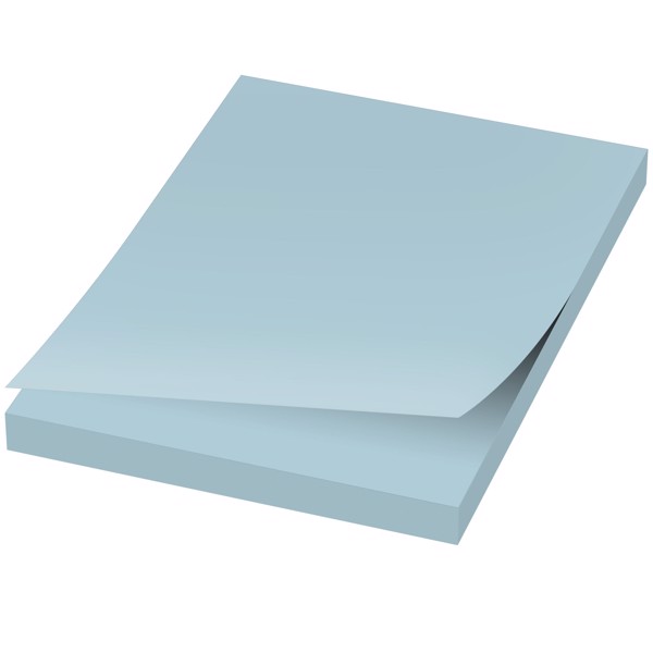 Sticky-Mate® A8 memoblok 50x75mm - Lyseblå / 25 pages