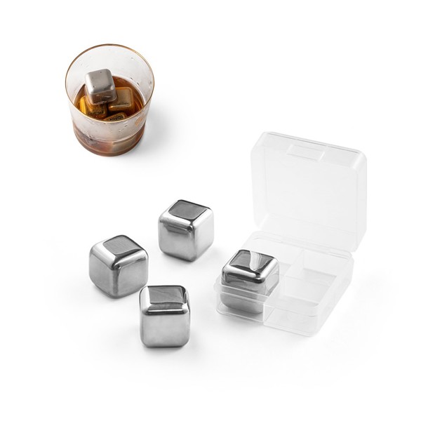 GLACIER. Set of reusable stainless steel ice cubes
