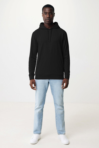 Sweat à capuche en coton recyclé Iqoniq Jasper - Noir / XXL