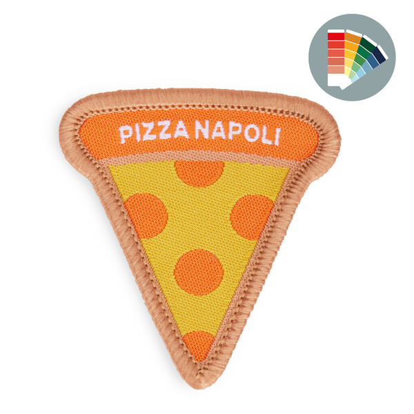 Woven patch with merrow border - 10cm / 3M adhesive