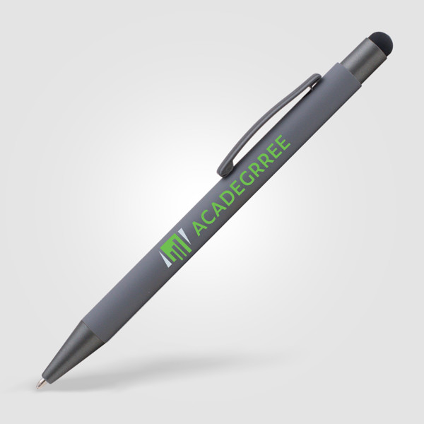 Bowie Softy Stylo avec Stylet - Gris / Laser