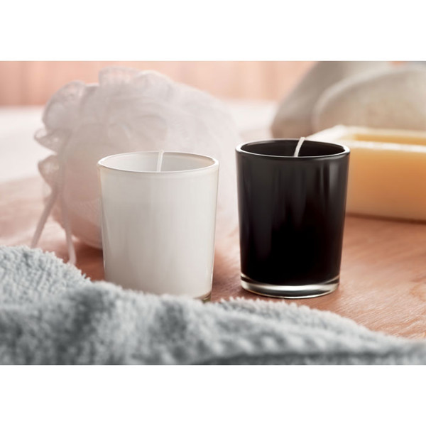 Dišeča sveča Selight,steklo,50g - Bela