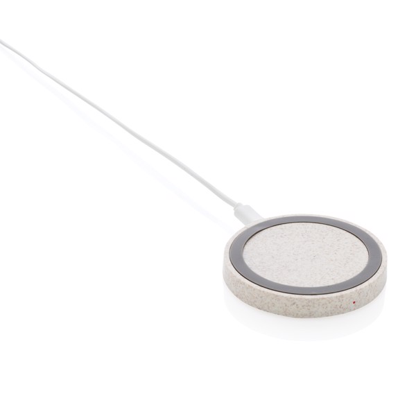 Anvil wireless charger 5W,wheatstraw,Ø70 mm