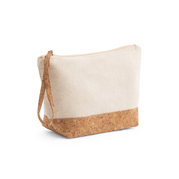 PS - BLANCHETT. 100% cotton and cork toiletry bag