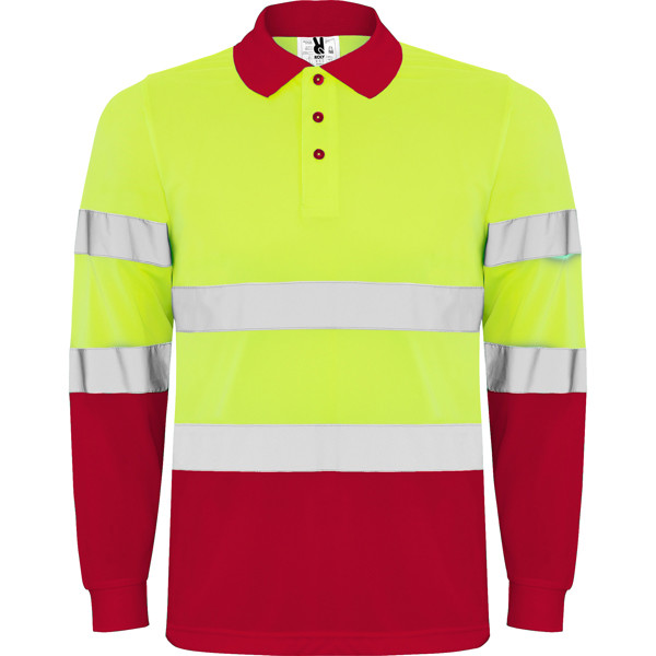 Av Polo Polari - Rojo Laboral/Amarillo Flúor / XL