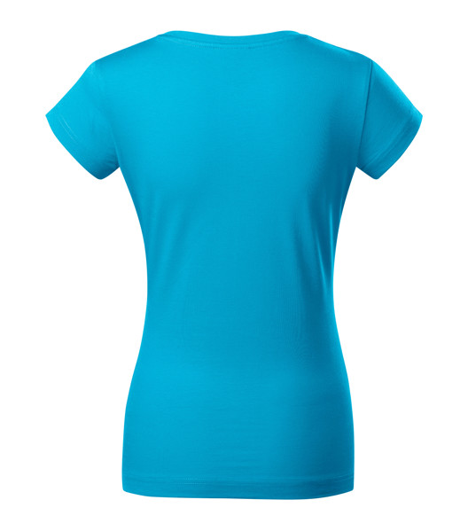 Tričko Dámské Malfini® Fit V-Neck - Tyrkysová / 2XL