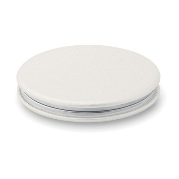 Glow Round mirror, 60 mm, magnetic closure - White