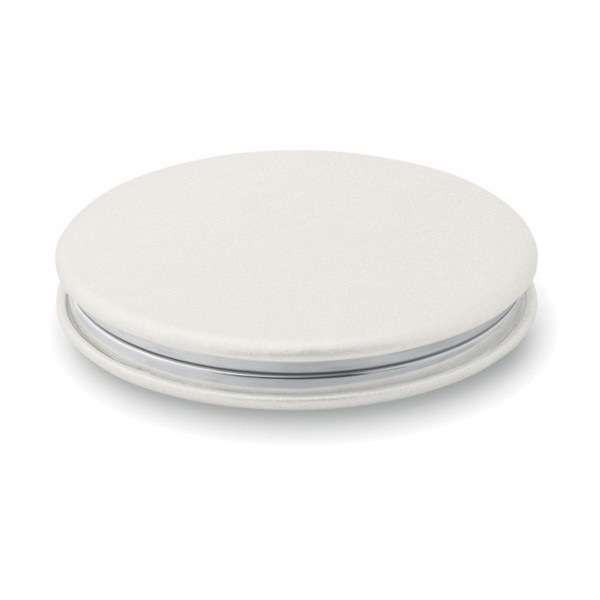 Round PU mirror Glow Round - White