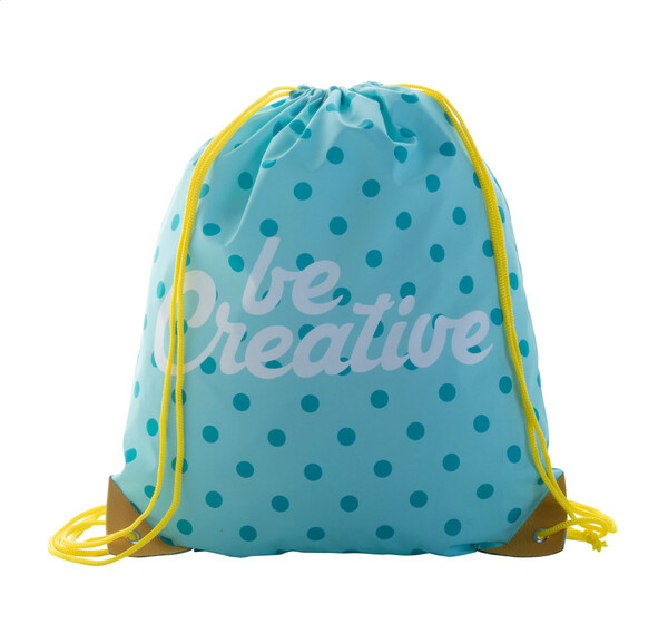 Sac à cordon personnalisé CreaDraw Plus - Jaune / Blanc