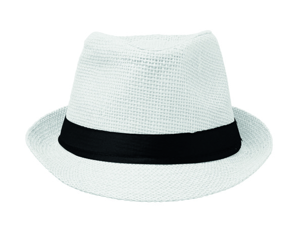 Paper straw hat Boowie - White