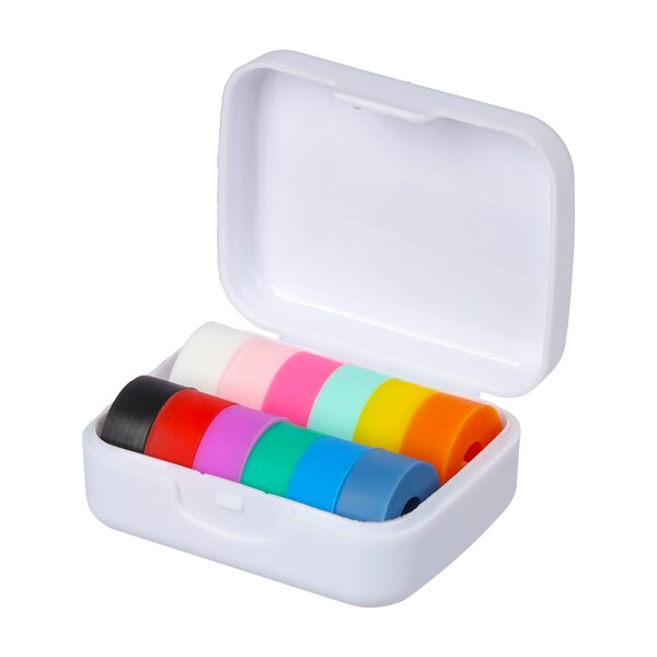 Marqueurs de verres à vin Ringo | 12 pcs - blanc