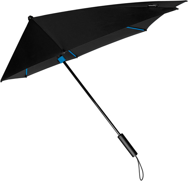 STORMaxi - Parapluie tempte arodynamique - Manuel - Impermable au vent -  92 cm - Noir / Bleu