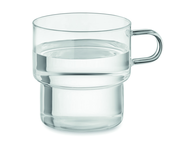 Boromug stackable mug, 300 ml borosilicate glass