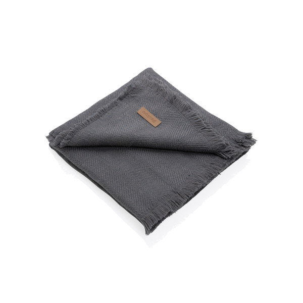 Ukiyo Aware™ Polylana® woven blanket 130x150cm - Grey