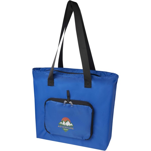 Sac shopping pliable EcoFold de 16 L en RPET - Bleu royal