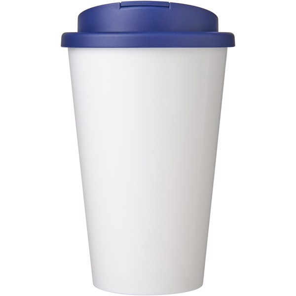 Gobelet isolant Brite-Americano® 350ml avec couvercle anti-fuite - Blanc / Bleu