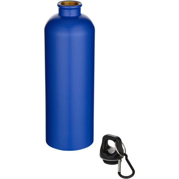Borraccia da 750 ml in acciaio inossidabile riciclato RCS a parete singola con moschettone Oregon - Blu royal
