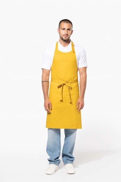 Cotton Apron Without Pocket - White