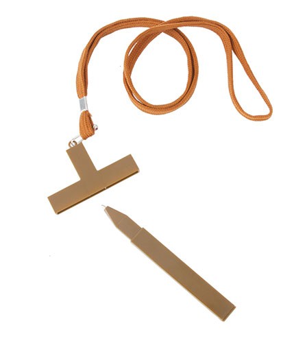 CANETA COM LANYARD CRUZ "MISAL" -