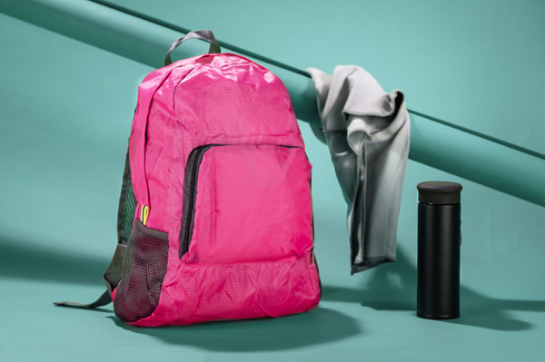 Foldable backpack ORI - pink