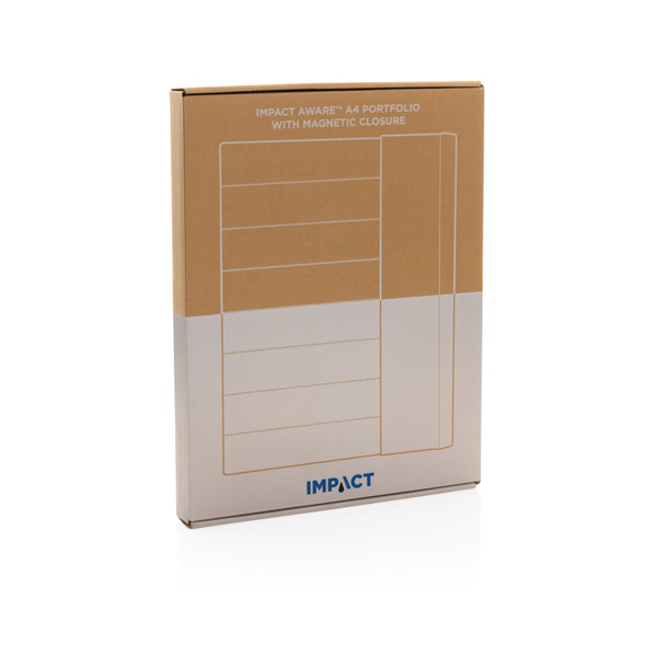 Impact Aware A4 portfolio, recycled polyester - Black