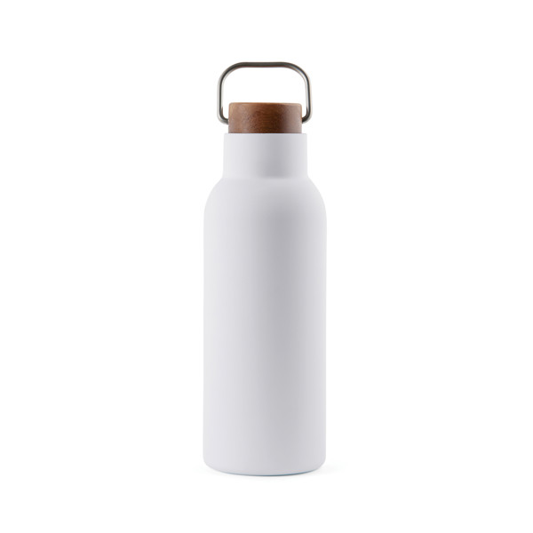 Vinga Ciro vacuum bottle, 580ml, recycled steel - White
