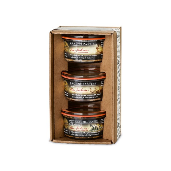 PATTE TRIPLE II. Set paštik