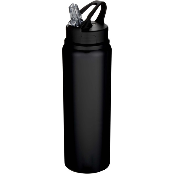 Fľaša na vodu z recyklovanej jednostennej nerezovej ocele Fitz 800 ml RCS - Čierna