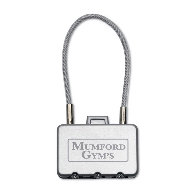 Threecode suitcase lock, metal, 3-digit code