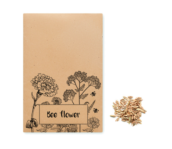 Flowers mix seeds in envelope Seedlopebee